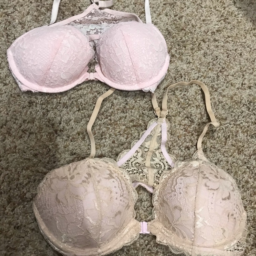 NWOT 2 pink Racerback 34B